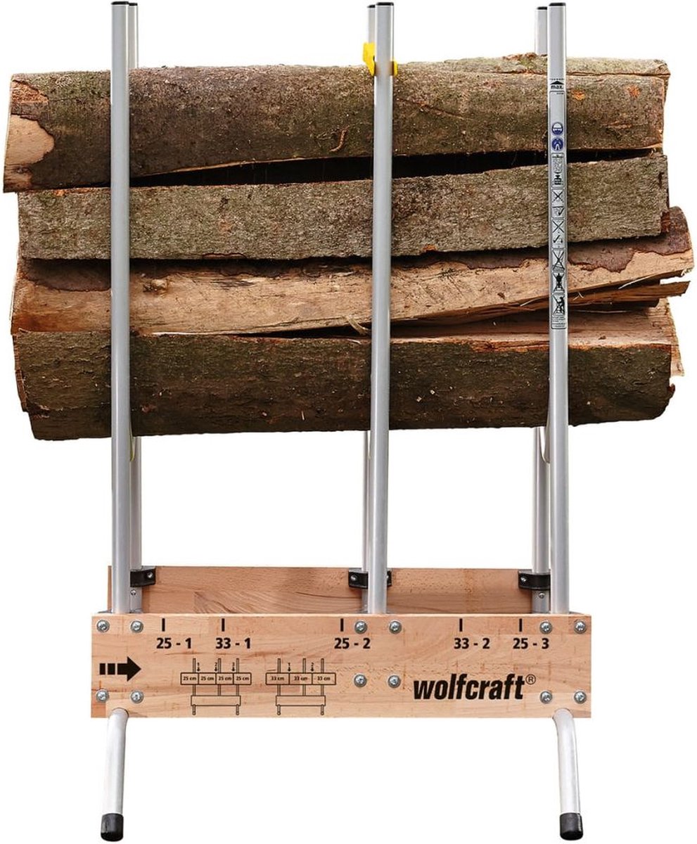  Wolfcraft - Professionele Zaagbok - Voor Kettingzaag - Hout - Opbouwbare, Stabiele Zaagbok Voor Brandhout - 5121000 - 10 JAAR GARANTIE